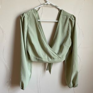 Light Green Crop Top